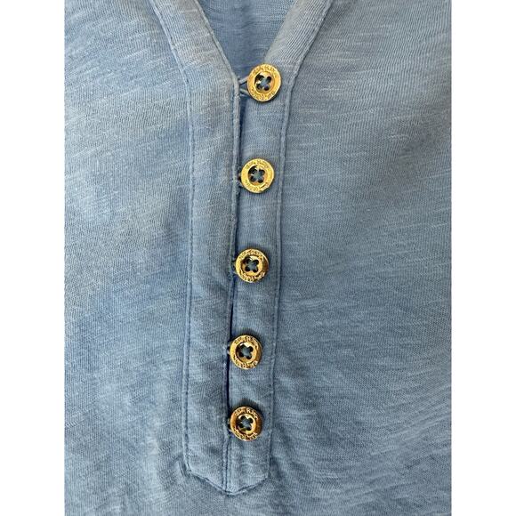 Lilly Pulitzer Blue Casual Basic Cotton Essie Sleeveless Tank Top Size Small - Picture 5 of 11